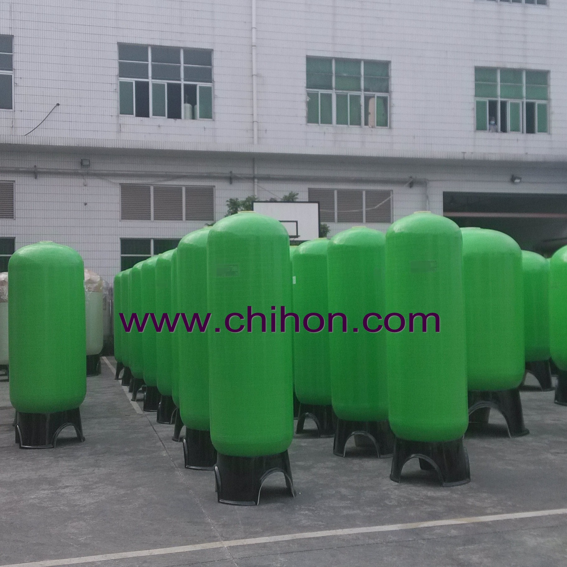 2162 FRP activated carbon filtration tanks plastic filter housing
