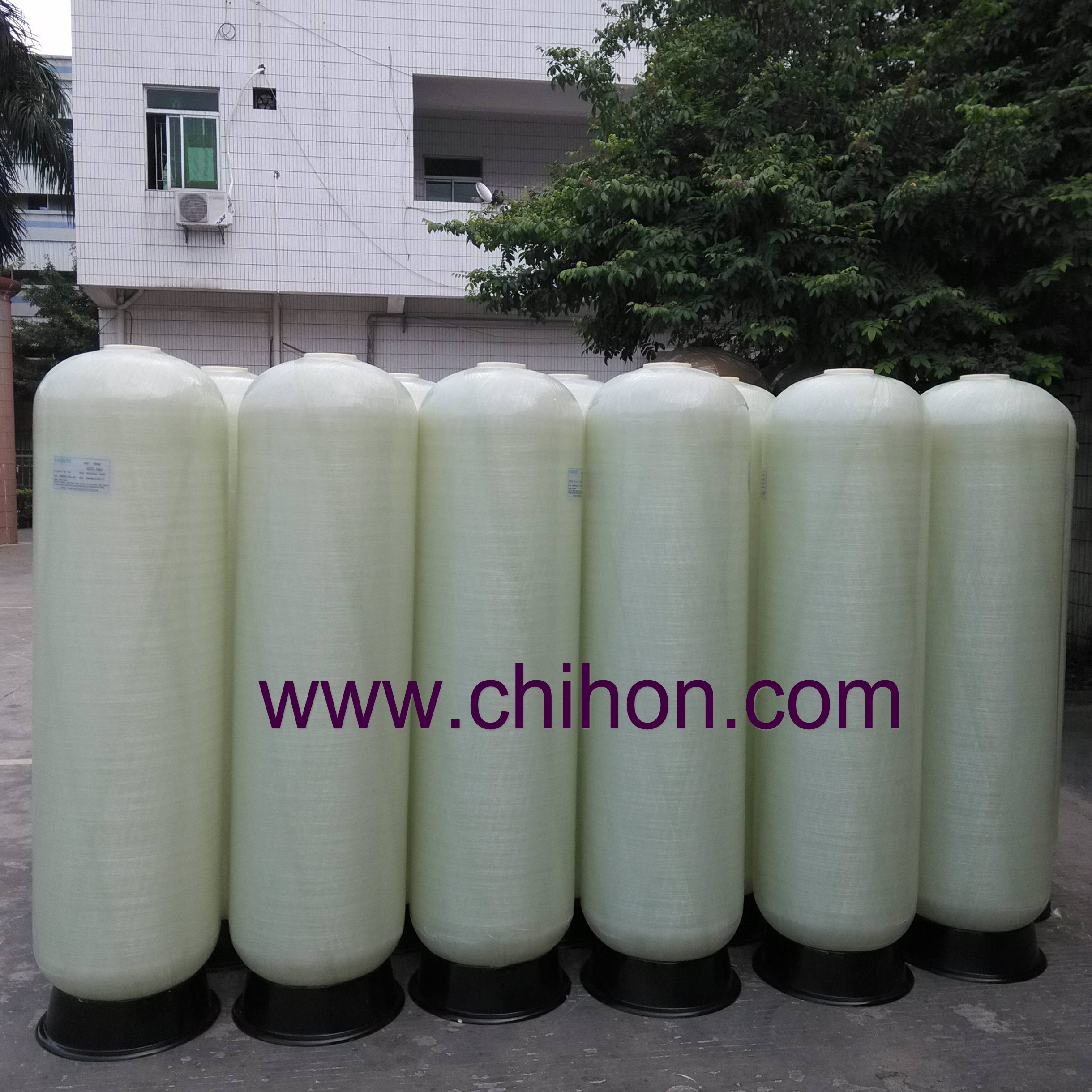 1865 ground water softener tank pond filter with vertical cylindrical shape